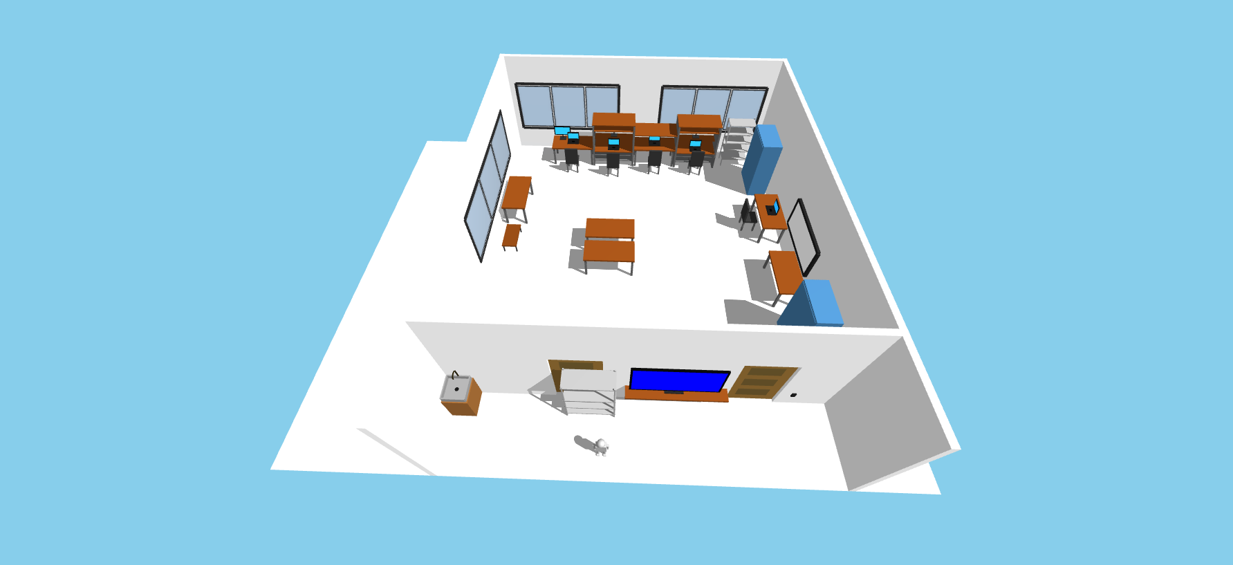 Cyber-Physical Lab Simulation